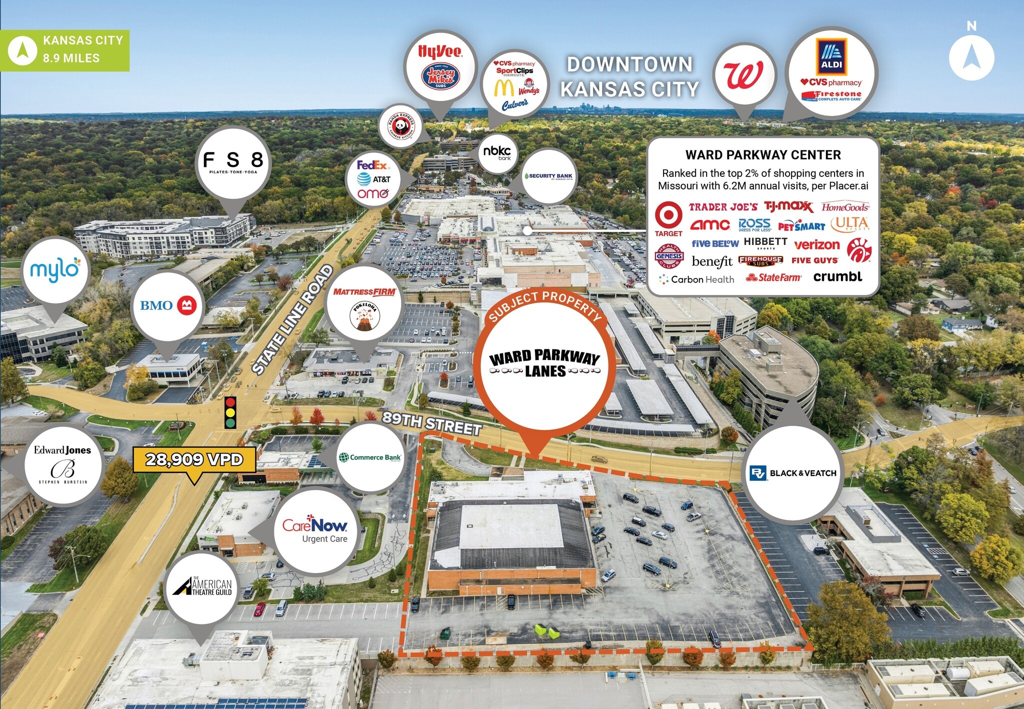 1523 W 89th St, Kansas City, MO à vendre Aérien– Image 1 sur 2