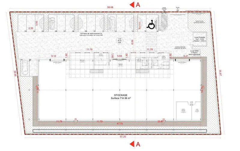 Local d'activités dans Ennery à vendre - Plan d’étage – Image 2 sur 3