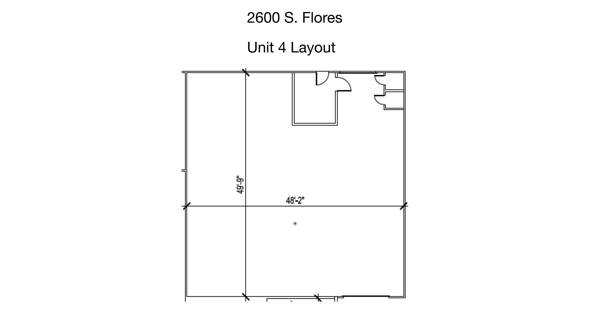 2600 S Flores St, San Antonio, TX à louer Plan de site– Image 1 sur 2