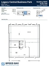 6901 K Ave, Plano, TX à louer Plan d’étage– Image 2 sur 2