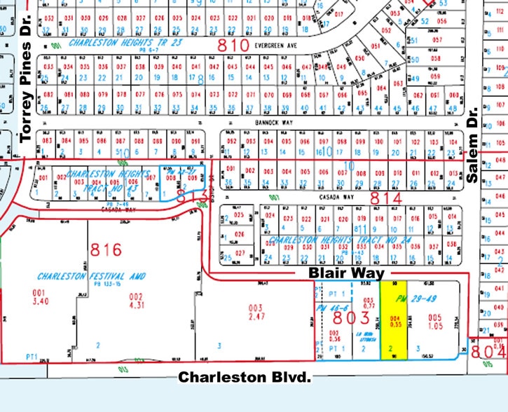 6204 W Charleston Blvd, Las Vegas, NV à vendre - Plan cadastral – Image 2 sur 2