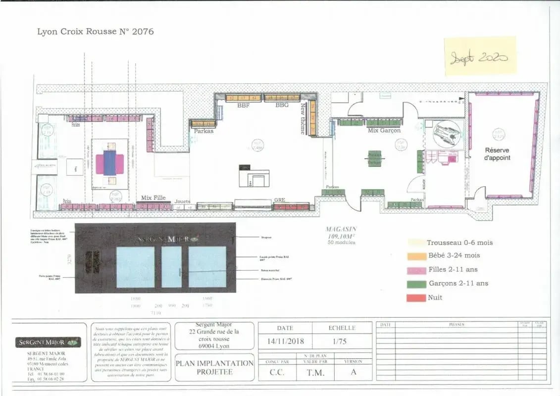 Local commercial dans Lyon à louer Plan d’étage– Image 1 sur 1