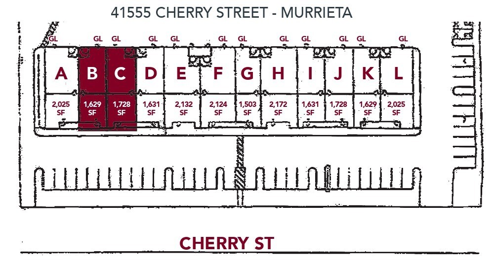 41543 Cherry St, Murrieta, CA à louer Plan d’étage– Image 1 sur 1