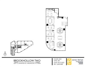 2301 E Lamar Blvd, Arlington, TX à louer Plan d’étage– Image 1 sur 6