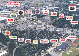 1820 S Saginaw Rd, Midland, MI - Vue aérienne  vue de carte