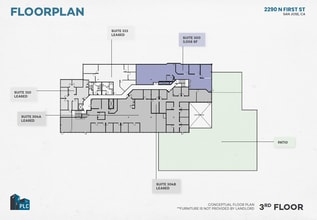 2290 N 1st St, San Jose, CA à louer Plan d’étage– Image 1 sur 1