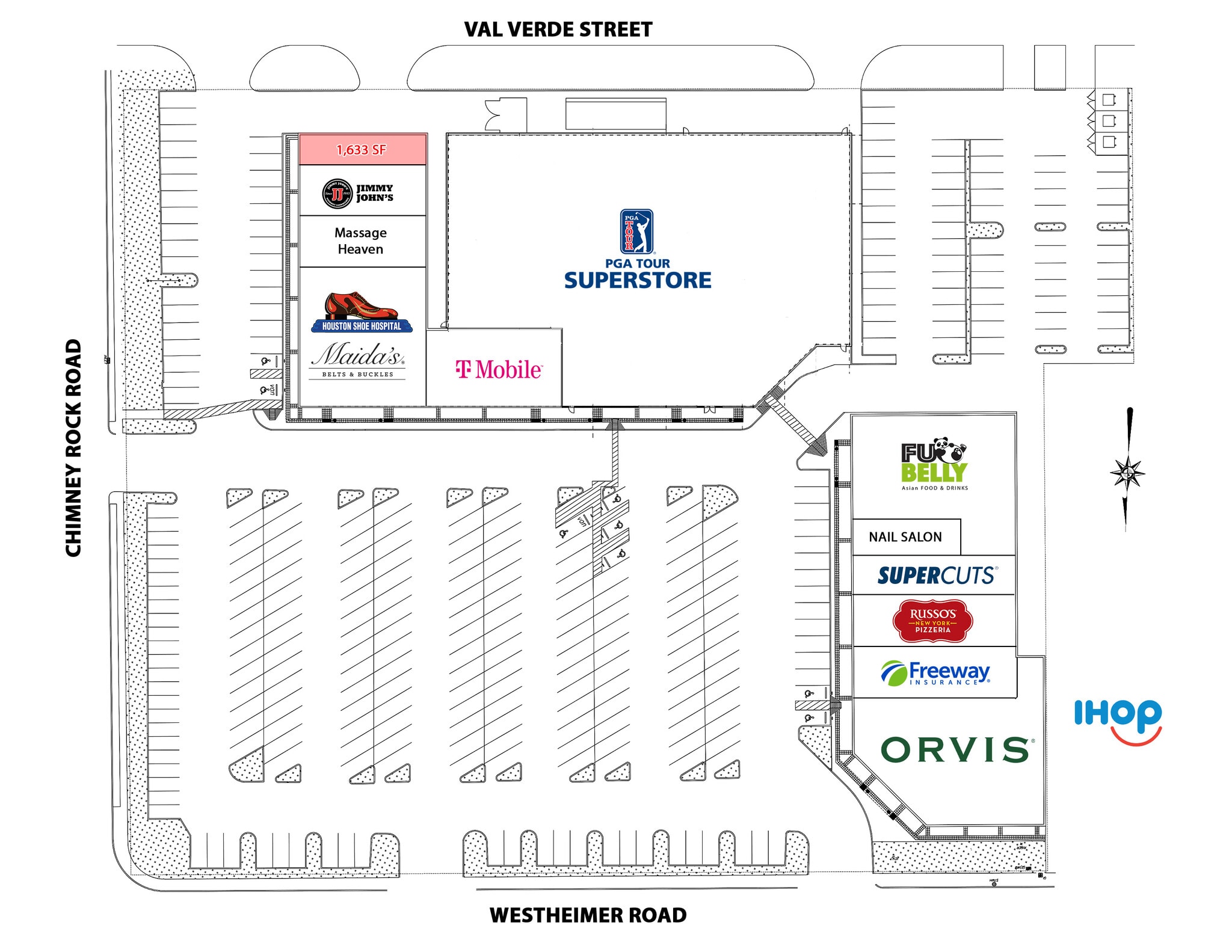 5727 Westheimer Rd, Houston, TX à louer Plan de site– Image 1 sur 1