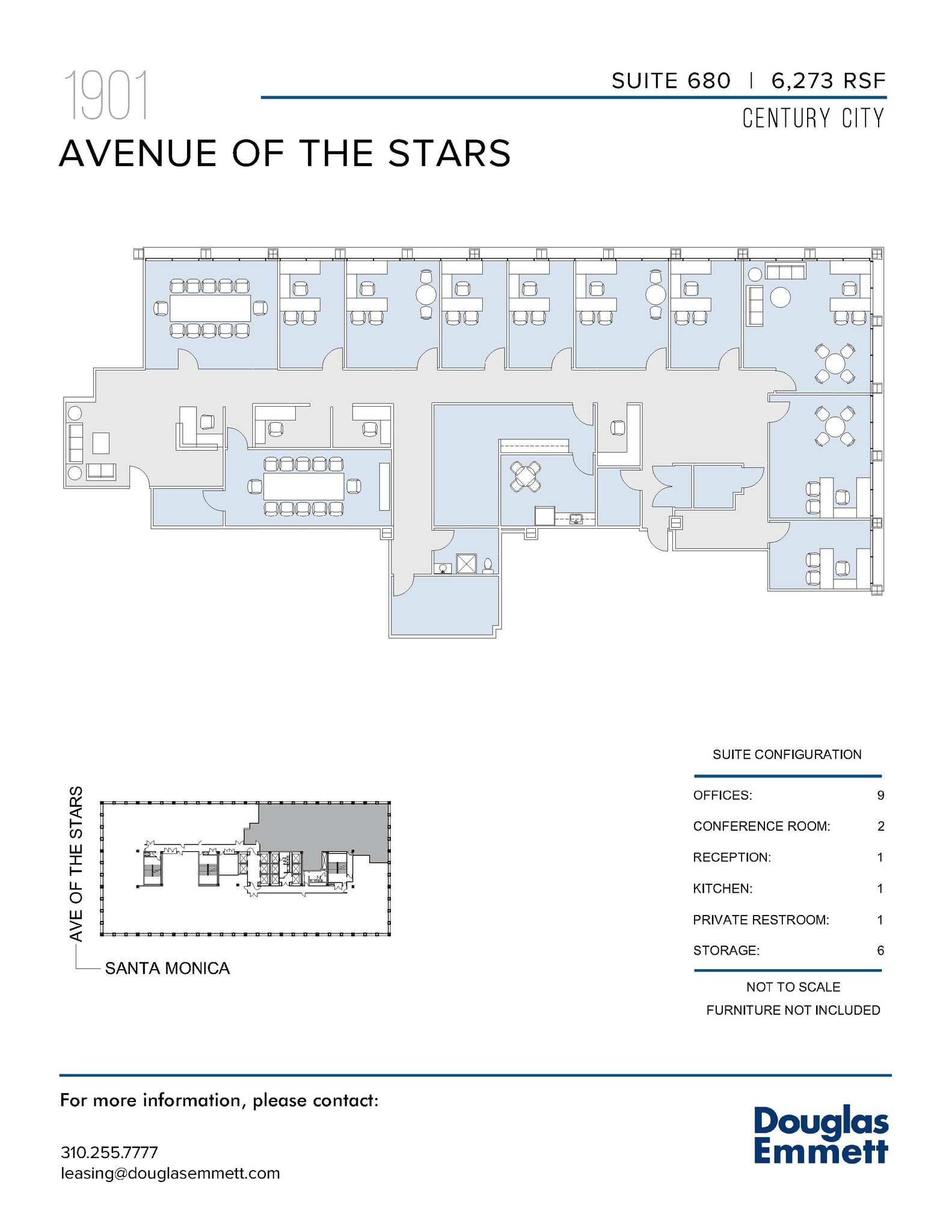 1901 Avenue of the Stars, Los Angeles, CA à louer Plan d’étage– Image 1 sur 1