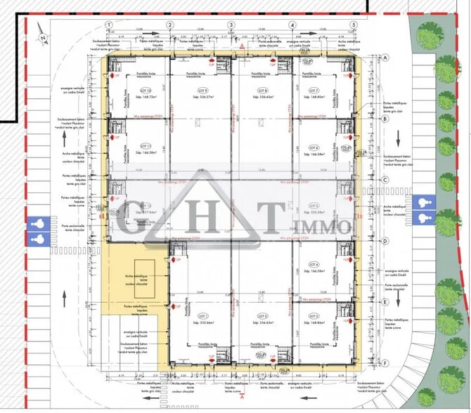 Local d’activités dans Saint-Mard à louer - Plan de site – Image 3 sur 4
