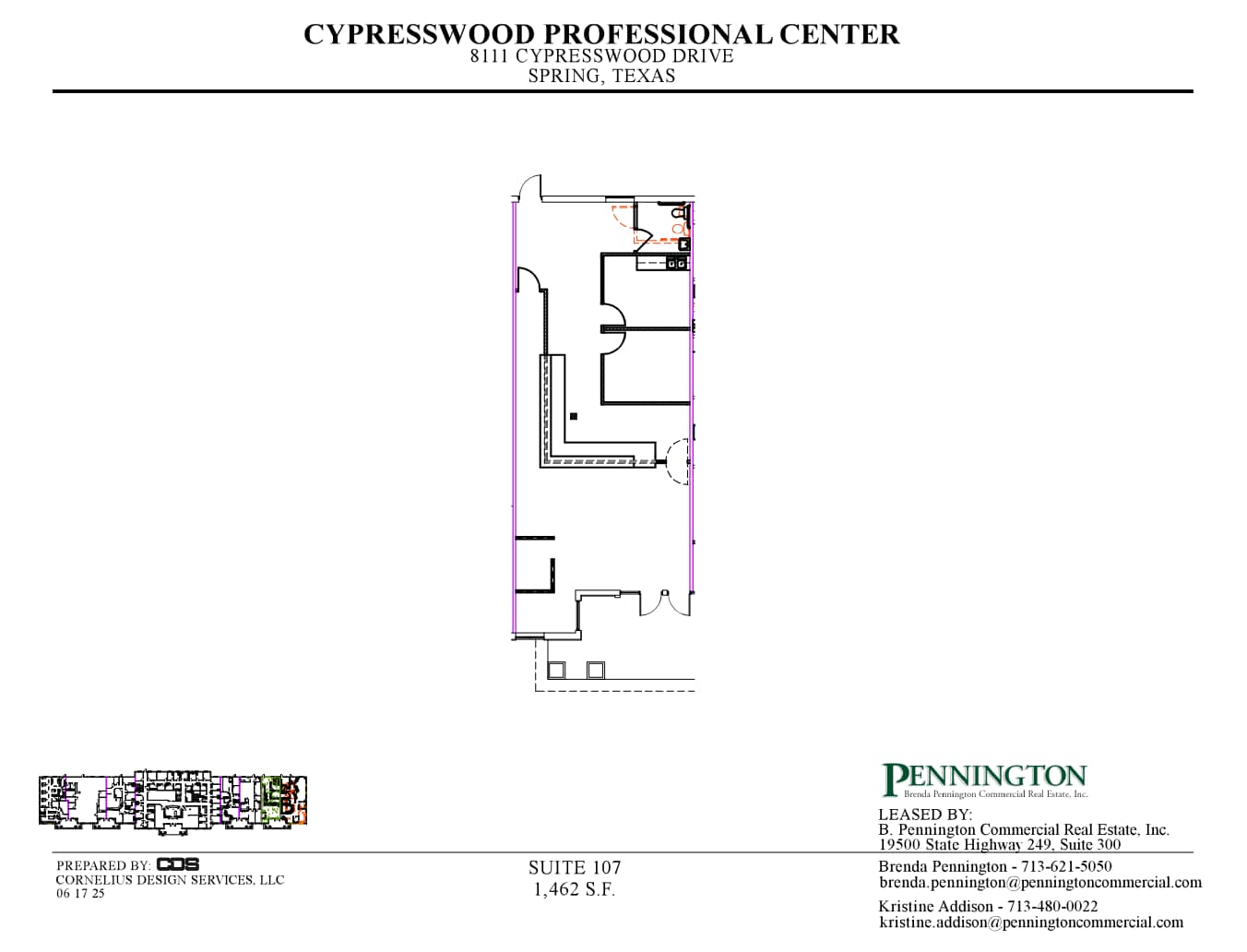 8111 Cypresswood Dr, Spring, TX à louer Plan d’étage– Image 1 sur 1