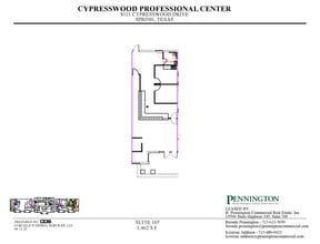 8111 Cypresswood Dr, Spring, TX à louer Plan d’étage– Image 1 sur 1