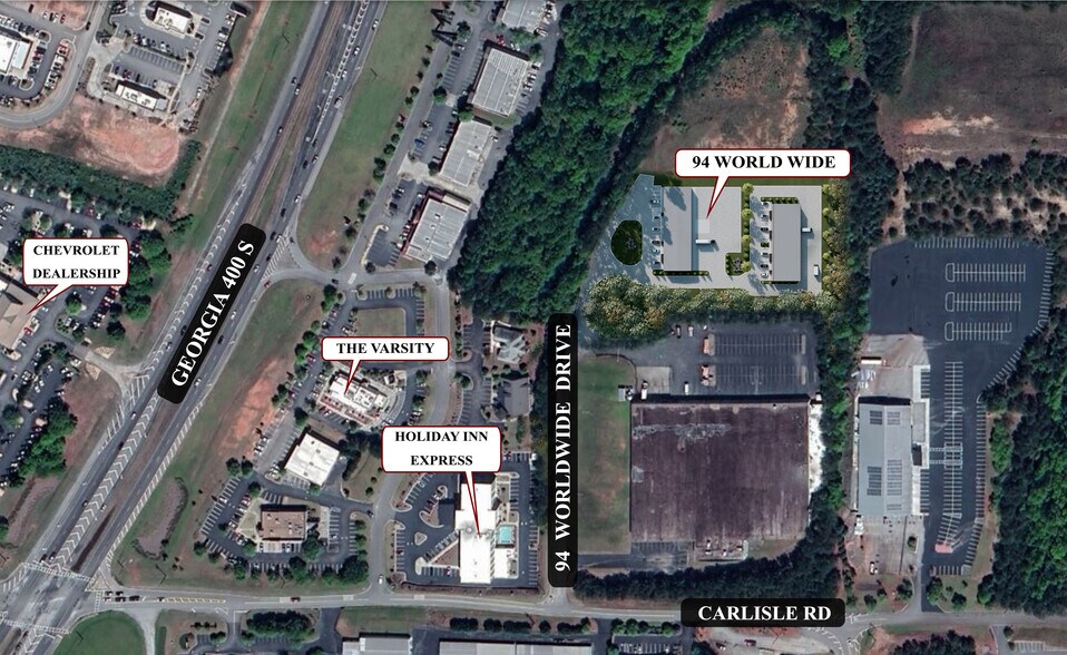 94 Worldwide Dr, Dawsonville, GA à louer - Plan de site – Image 2 sur 10