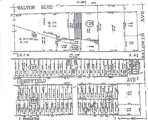 71 W Walton Blvd, Pontiac, MI à louer - Plan cadastral – Image 2 sur 9