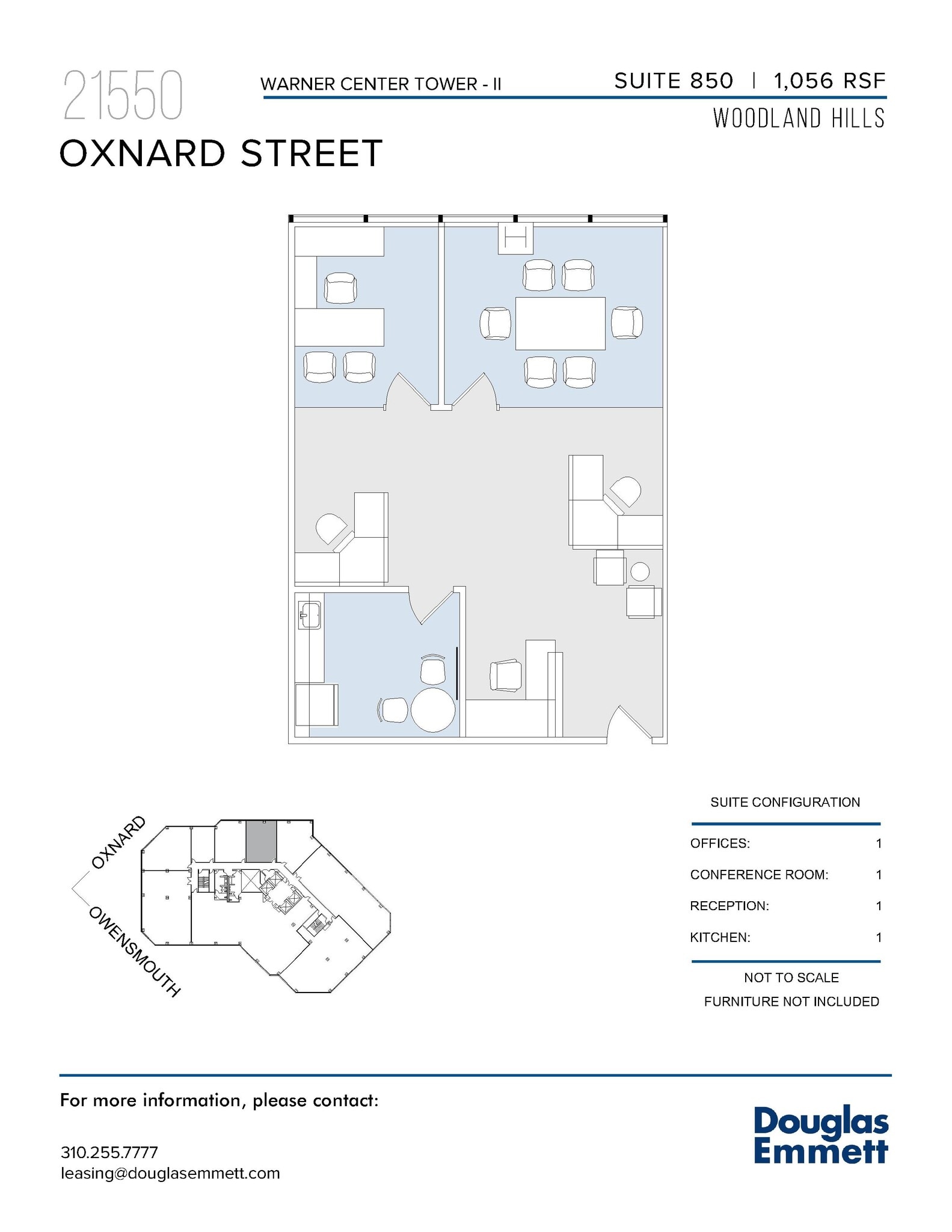 21550 Oxnard St, Woodland Hills, CA à louer Plan d’étage– Image 1 sur 1