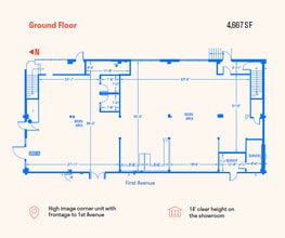 3849-4143 1st Ave S, Seattle, WA à louer Plan d’étage– Image 2 sur 2