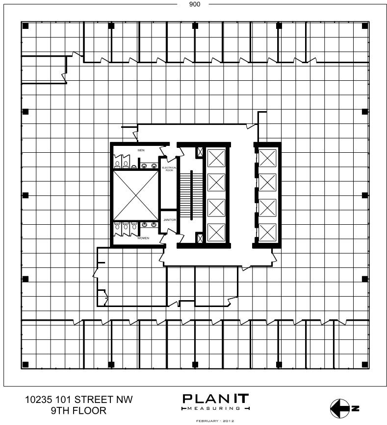 10235 101st St NW, Edmonton, AB à louer Plan d’étage– Image 1 sur 1