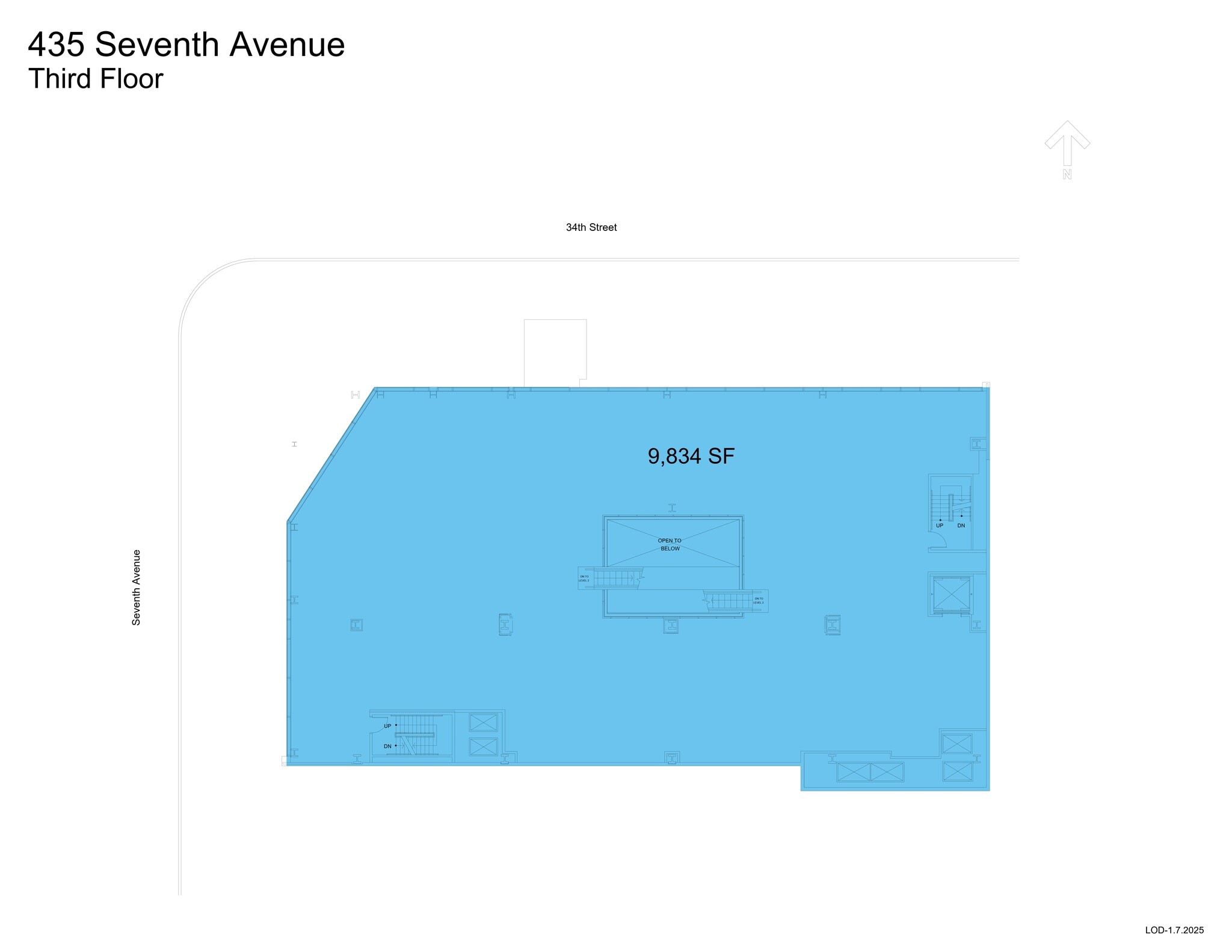 435 Seventh Ave, New York, NY à louer Plan de site– Image 1 sur 1