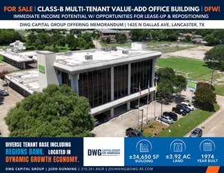 Plus de détails pour 1425 N Dallas Ave, Lancaster, TX - Bureau à vendre