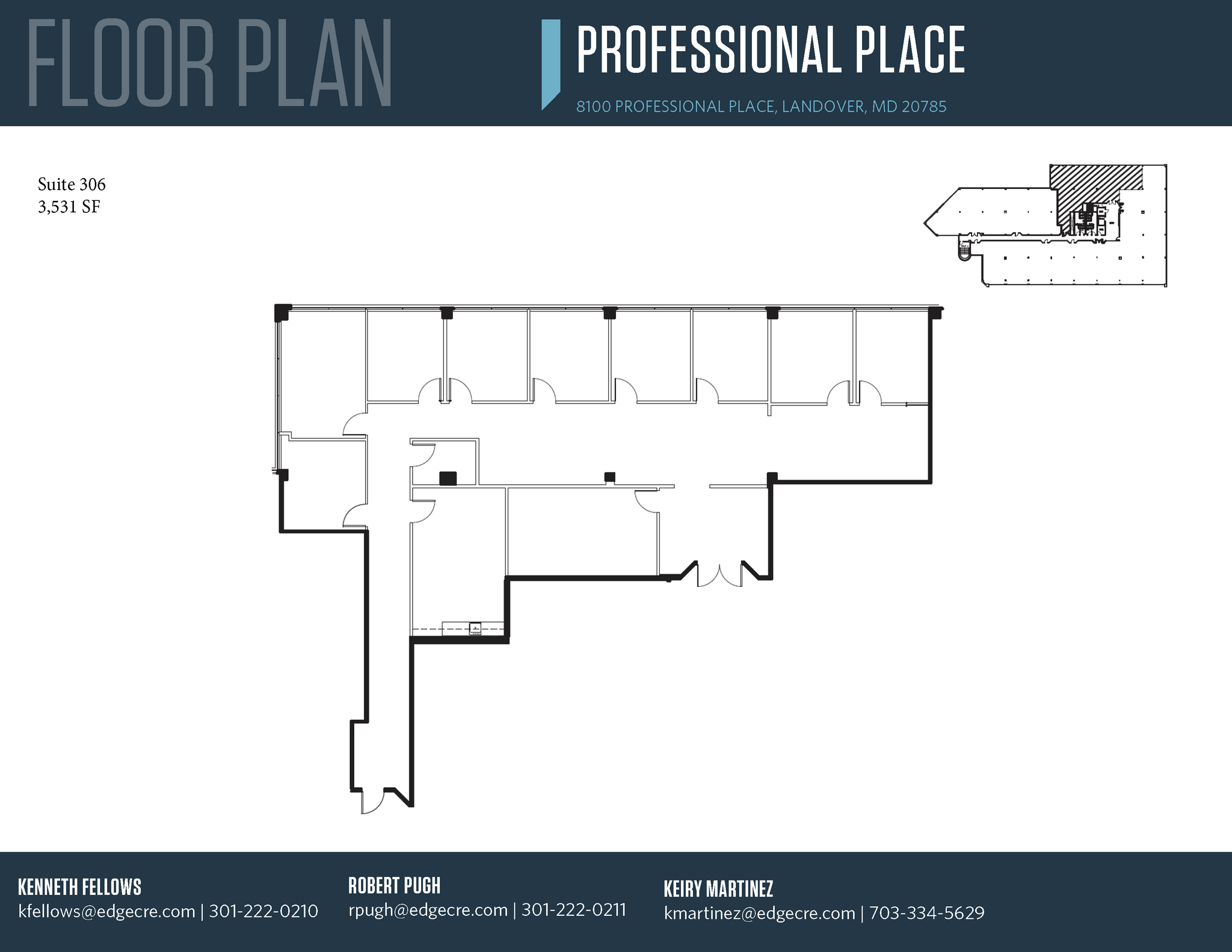 8100 Professional Pl, Landover, MD à louer Plan d’étage– Image 1 sur 1