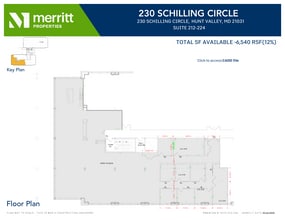 215 Schilling Cir, Hunt Valley, MD à louer Plan d’étage– Image 1 sur 1