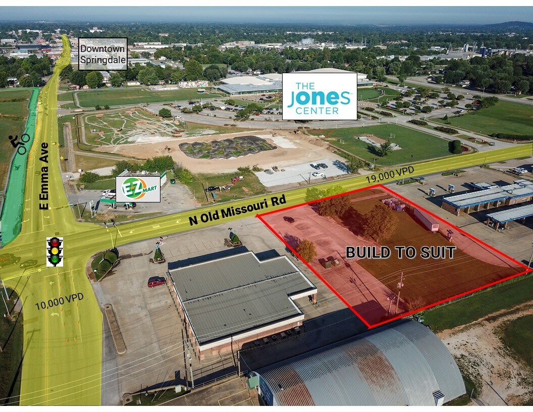 1332 E Emma Ave, Springdale, AR à louer Aérien– Image 1 sur 3