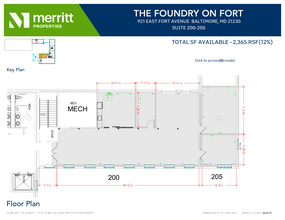 921 E Fort Ave, Baltimore, MD à louer Plan d’étage– Image 1 sur 1