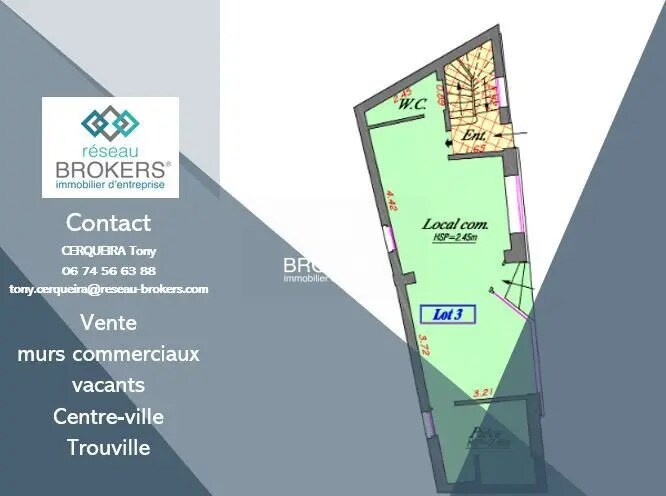 Local commercial dans Trouville-sur-Mer à vendre Plan d’étage– Image 1 sur 2