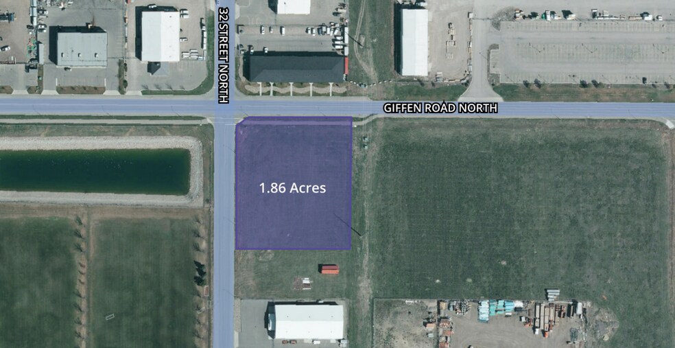3222 Giffen Rd N, Lethbridge, AB à vendre - Aérien – Image 2 sur 3