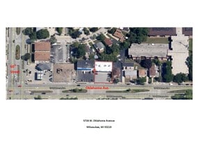 5726-5732 W Oklahoma Ave, Milwaukee, WI - VUE AÉRIENNE  vue de carte