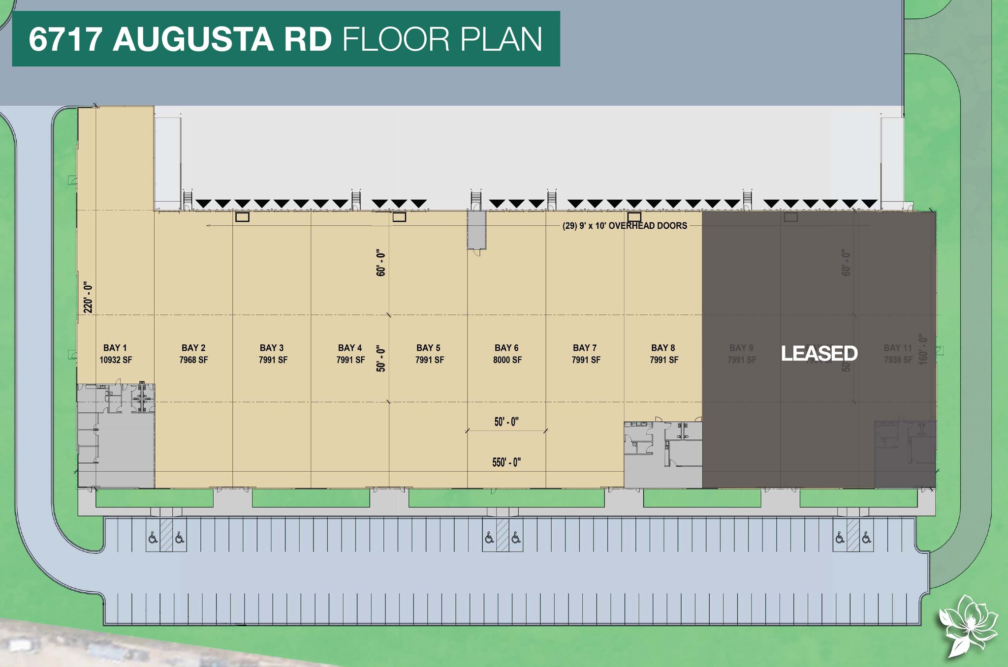 6715 Augusta Rd, Greenville, SC à louer Plan d’étage– Image 1 sur 12