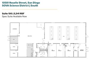 11555 Sorrento Valley Rd, San Diego, CA à louer Plan d’étage– Image 1 sur 1