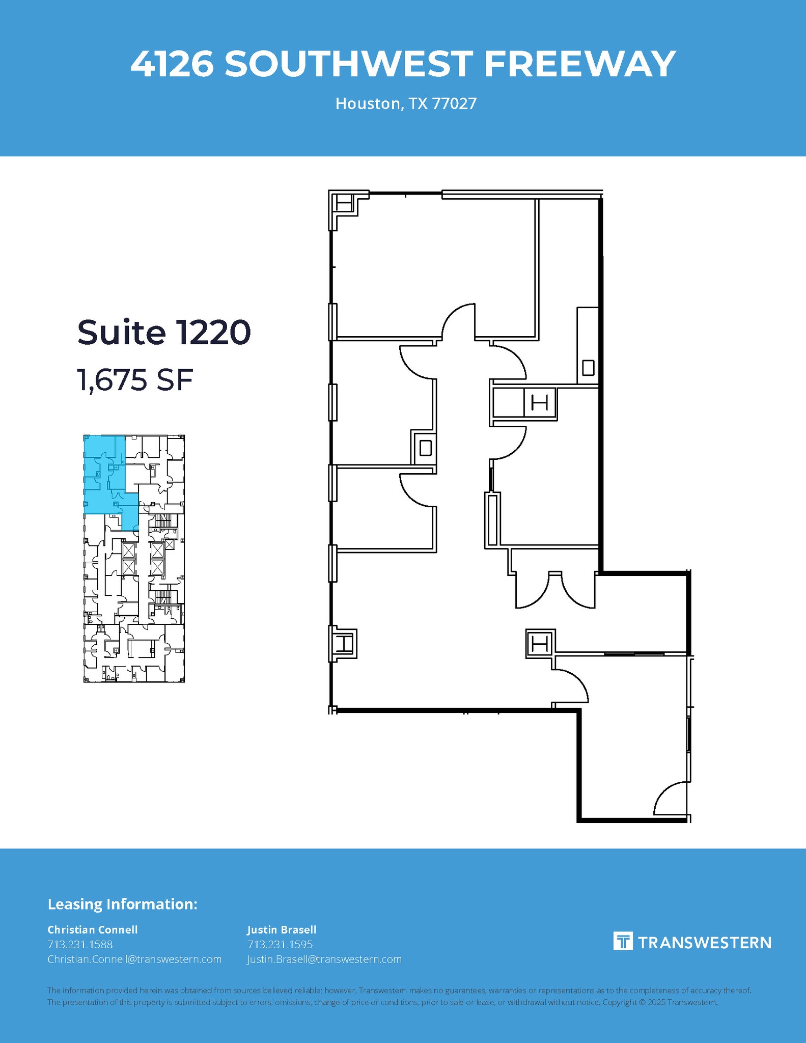 4126 Southwest Fwy, Houston, TX à louer Plan d’étage– Image 1 sur 1