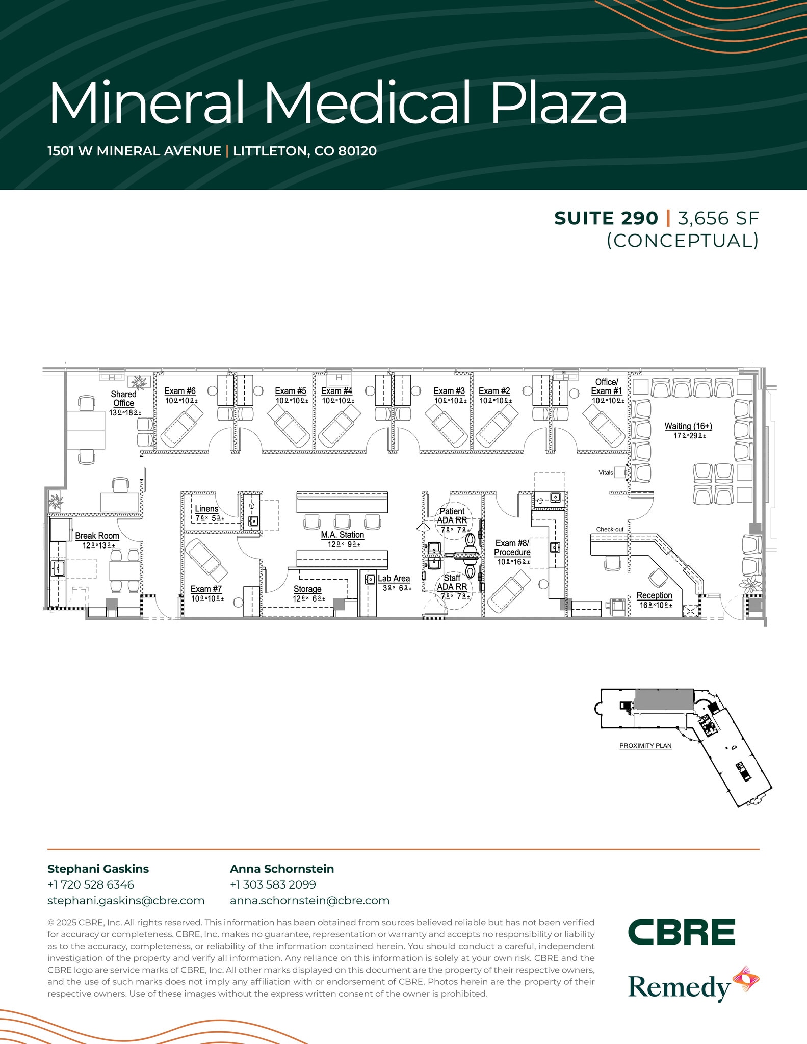 1501 W Mineral Ave, Littleton, CO à louer Plan d’étage– Image 1 sur 1