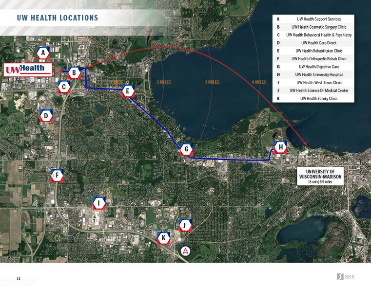 7974 UW Health Ct, Middleton, WI à vendre - Aérien – Image 3 sur 9