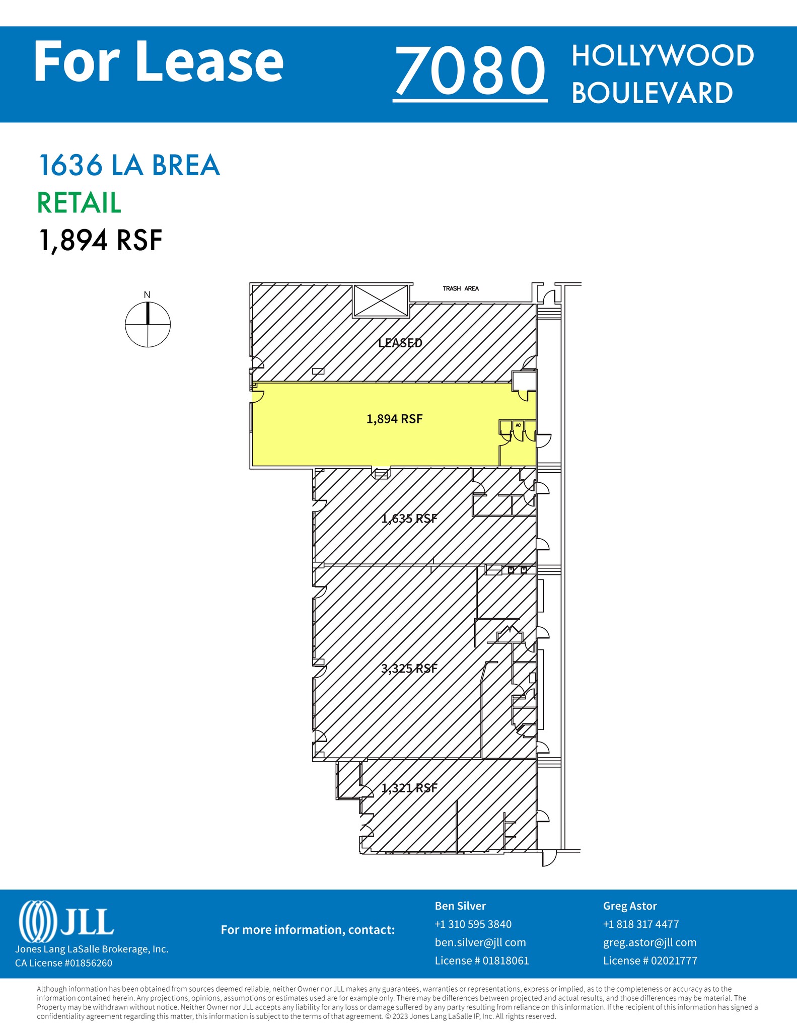 7080 Hollywood Blvd, Los Angeles, CA à louer Plan de site– Image 1 sur 1