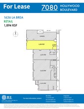 7080 Hollywood Blvd, Los Angeles, CA à louer Plan de site– Image 1 sur 1