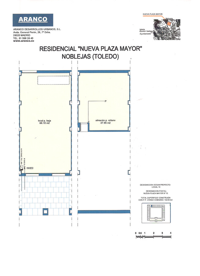 Plaza Nueva de Noblejas, Noblejas, TOL 45350 - Lot Puerta 13 -  - Plan d’étage - Image 1 of 1