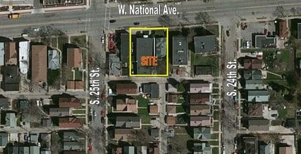 2427 W National Ave, Milwaukee, WI - Vue aérienne vue de carte