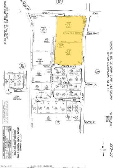 1151 Pacific Ave, Oxnard, CA à louer - Plan cadastral – Image 2 sur 2
