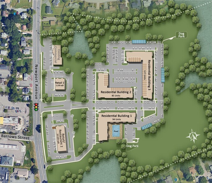 744 Newport Ave, Attleboro, MA à louer - Plan de site – Image 1 sur 3