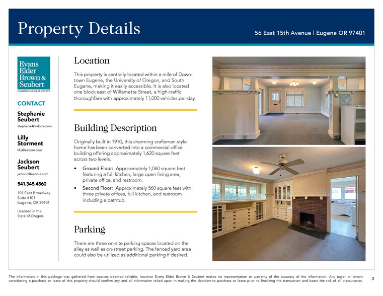 56 E 15th Ave, Eugene, OR à vendre - Photo de l’immeuble – Image 3 sur 7