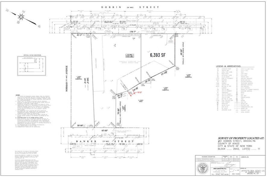 61 Dobbin St, Brooklyn, NY à louer - Plan de site – Image 2 sur 3