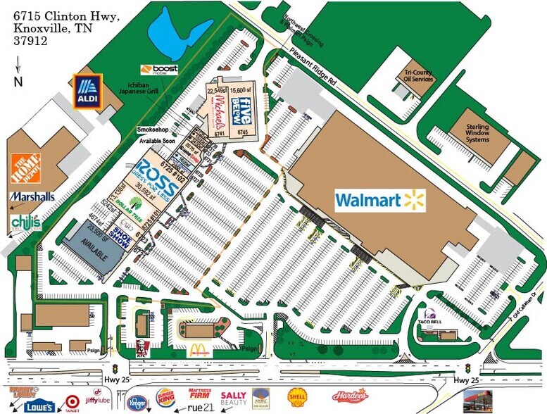 6719-6741 Clinton Hwy, Knoxville, TN à louer - Photo de l’immeuble – Image 3 sur 15