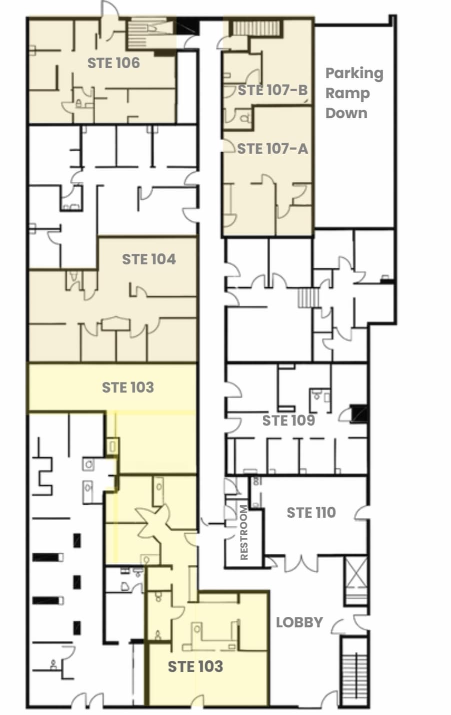 2480 Mission St, San Francisco, CA à louer Plan d’étage– Image 1 sur 1