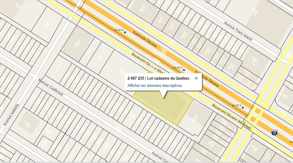 5160 Boul Décarie, Montréal, QC à louer - Plan cadastral – Image 2 sur 7