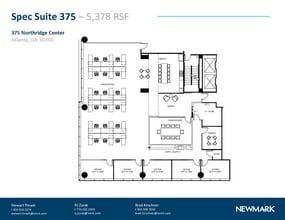 375 Northridge Rd, Atlanta, GA à louer Plan d’étage– Image 1 sur 16