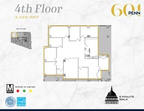 601 Pennsylvania Ave NW, Washington, DC à louer Plan d’étage– Image 1 sur 1
