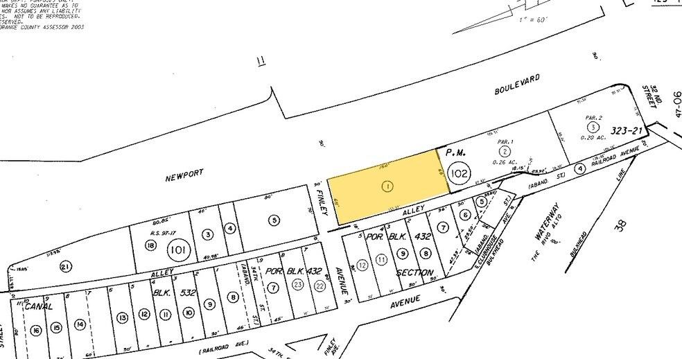3315-3345 Newport Blvd, Newport Beach, CA à louer - Plan cadastral – Image 2 sur 8