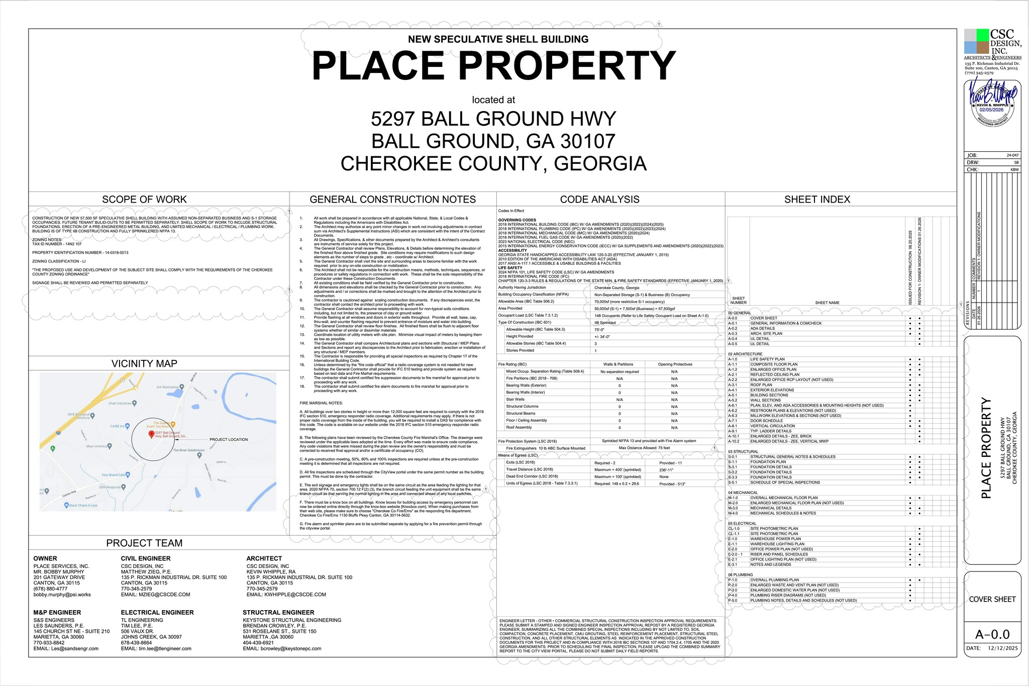 5297 Ball Ground Rd, Ball Ground, GA à louer Plan de site– Image 1 sur 1