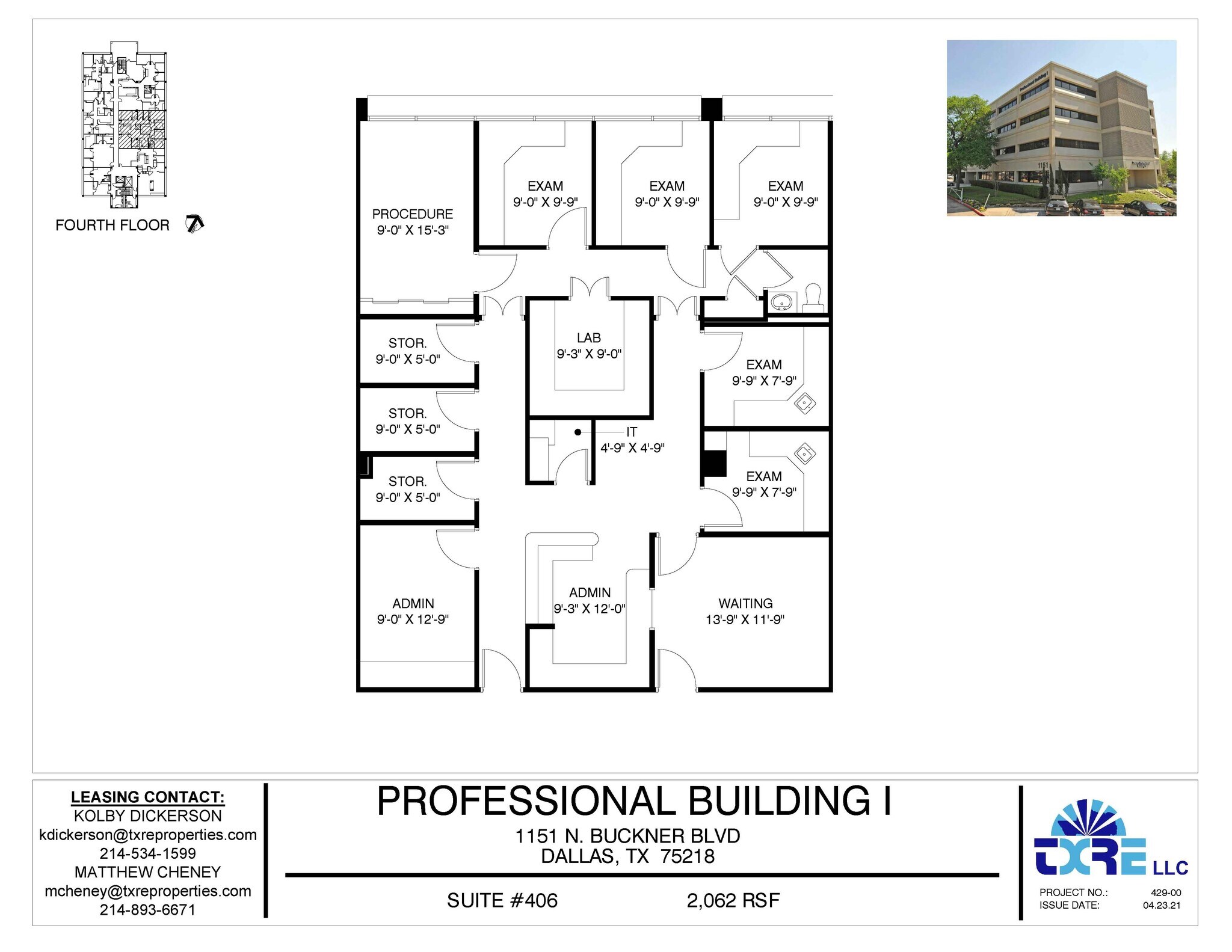 1151 N Buckner Blvd, Dallas, TX à louer Plan d’étage– Image 1 sur 1
